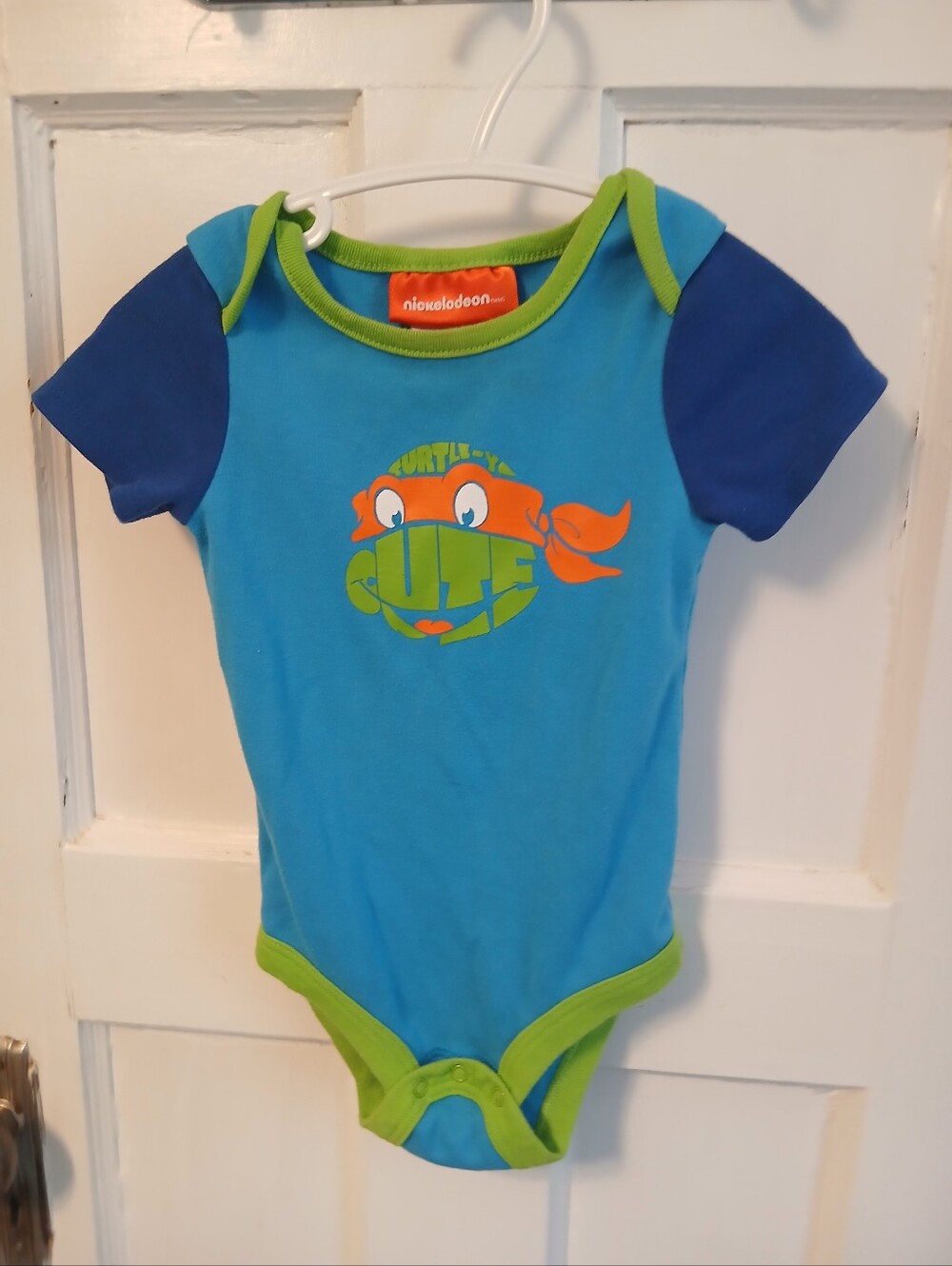 4/$12 6-12m Ninja Turtles Onesie Bodysuit Baby Boys Clothing ColorBlock